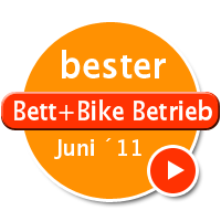 Bett+Bike Gastbetrieb des Monats Juni